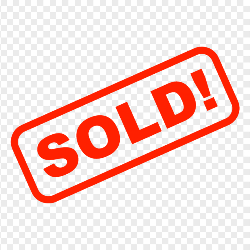 HD Sold Word Red Stamp PNG