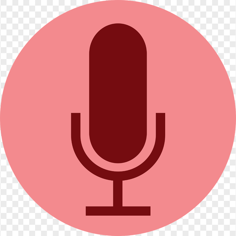 HD Sound Voice Recording Recorder Round Icon PNG