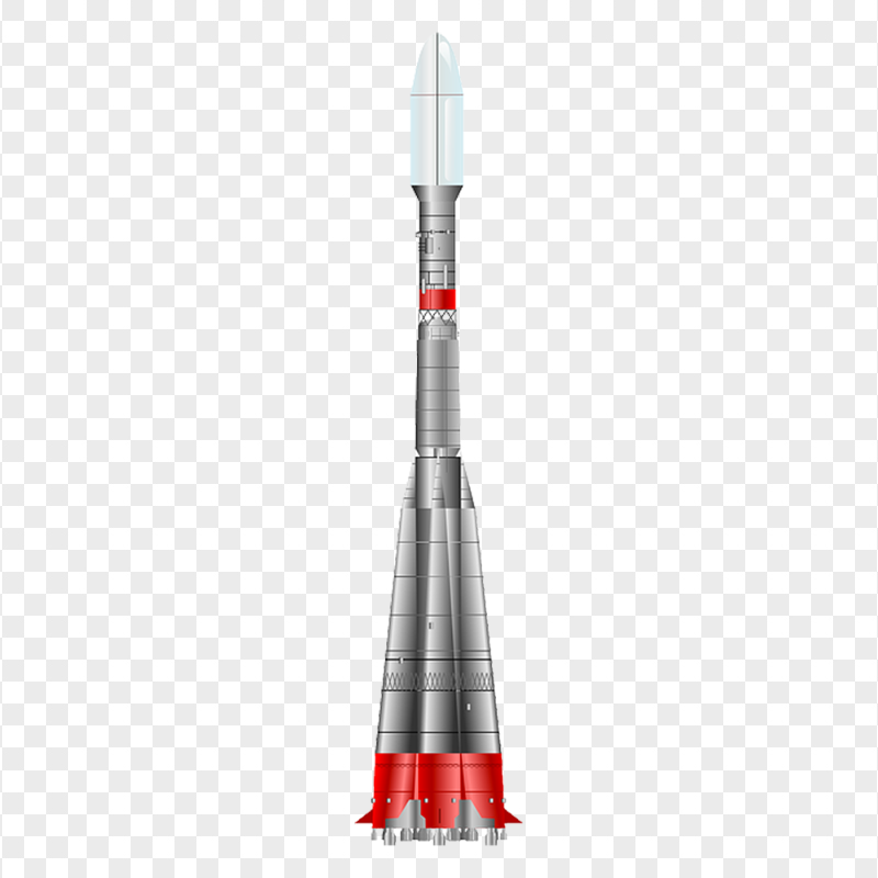 HD Space Rocket Illustration Transparent Background