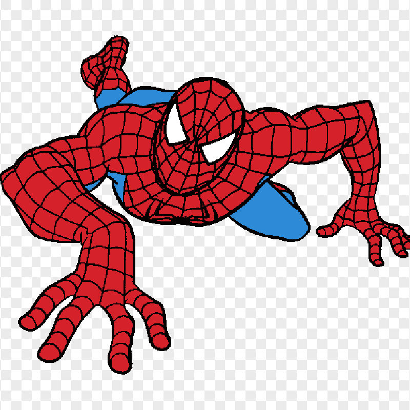 HD spider man clip art draw PNG