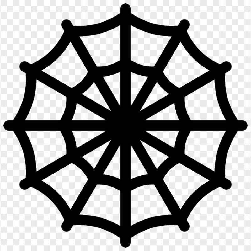 HD Spider web logo PNG 