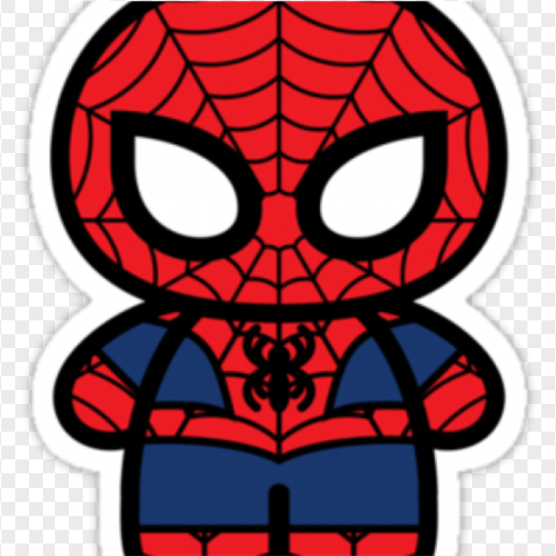 HD Spiderman baby chibi stickers PNG