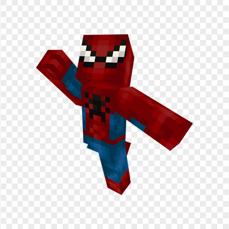 HD Spiderman minecraft PNG
