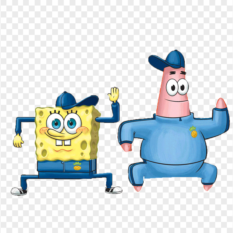 HD Spongebob And Patrick Dancing Charactrers Transparent PNG