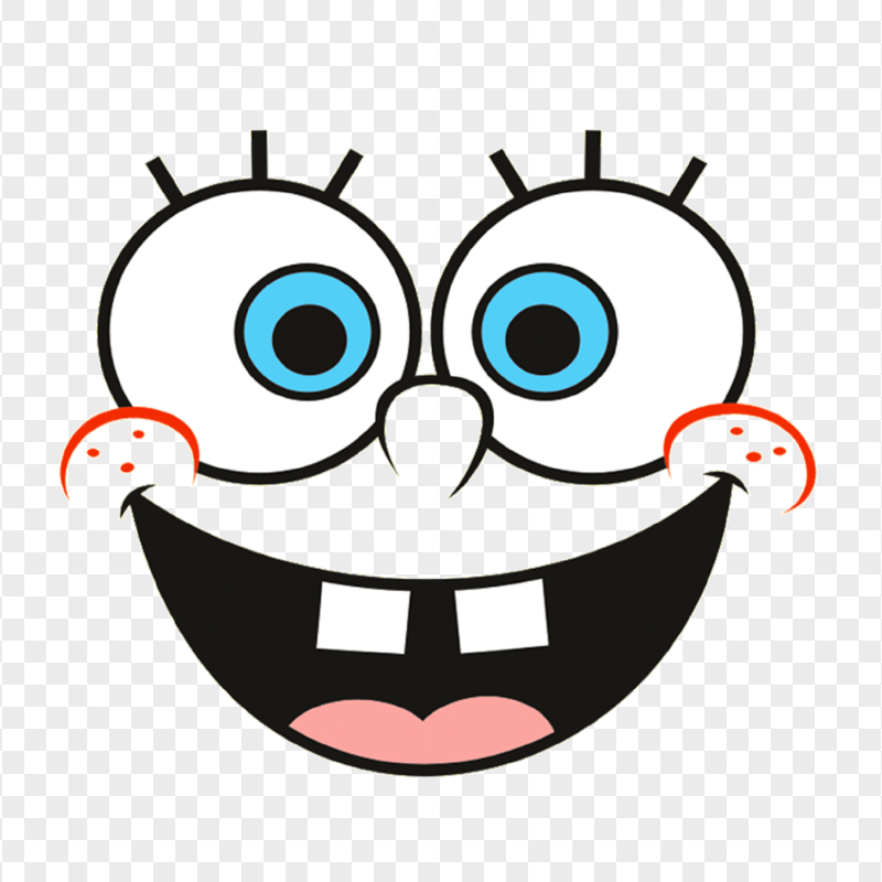 HD Spongebob Happy Face Illustration PNG