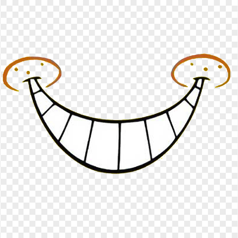 HD Spongebob Mouth With Visible Teeth Transparent PNG