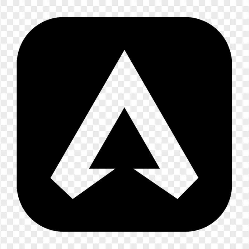 HD Square Black Apex Legends Logo Icon PNG