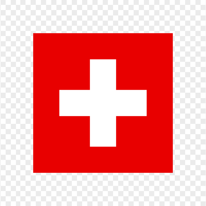 HD Square Swiss Flag Transparent PNG