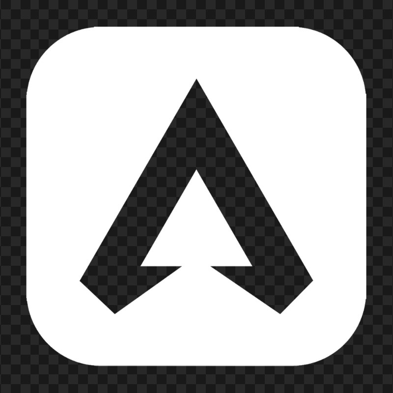 HD Square White Apex Legends Logo Icon PNG