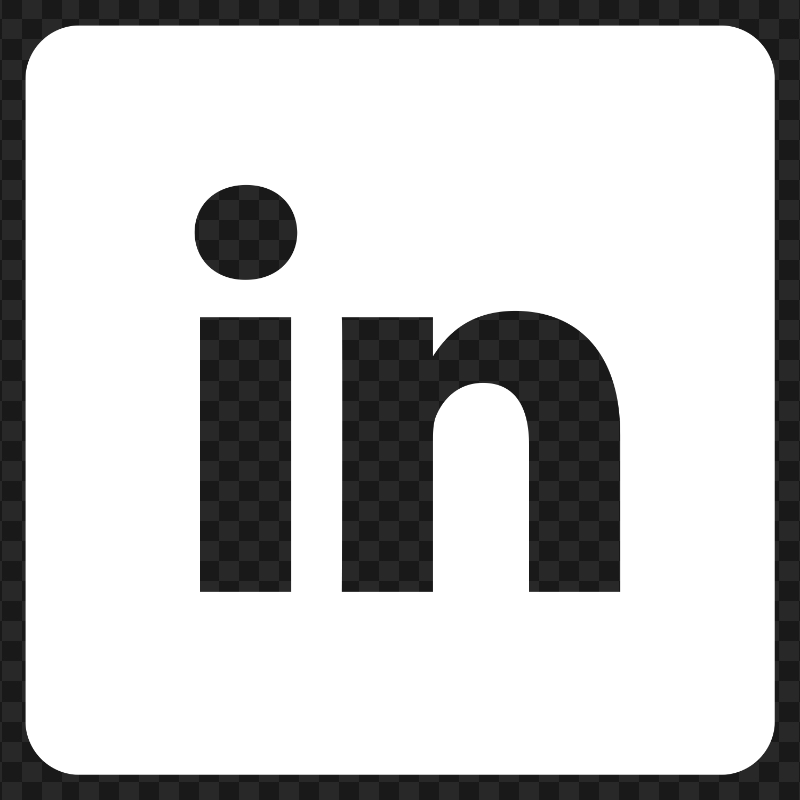 HD Square White Outline Linkedin Icon PNG