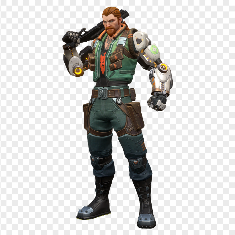 HD Standing Breach Valorant Agent Character PNG