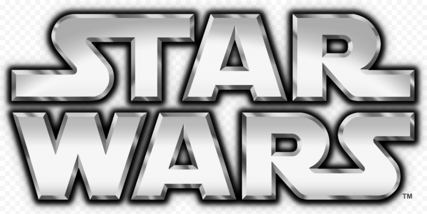 HD Star Wars Silver Logo Transparent PNG
