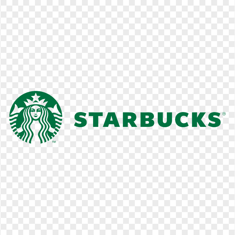 HD Starbucks Green Text Logo PNG