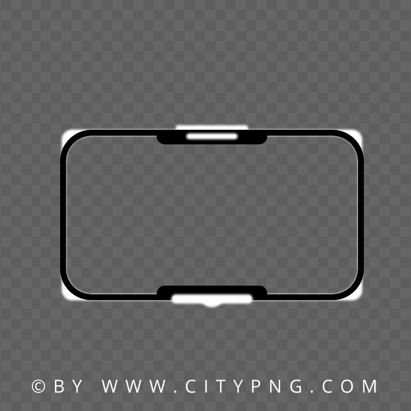 HD Streaming Black and White Glowing Twitch Overlay PNG