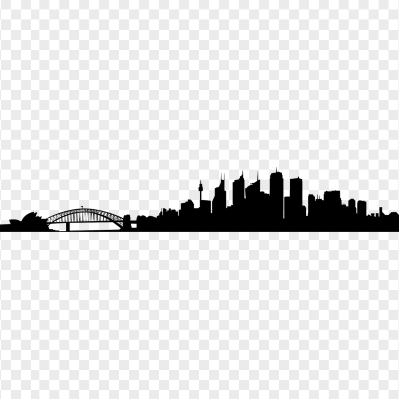 HD Sydney Opera House City Landscape Silhouette PNG