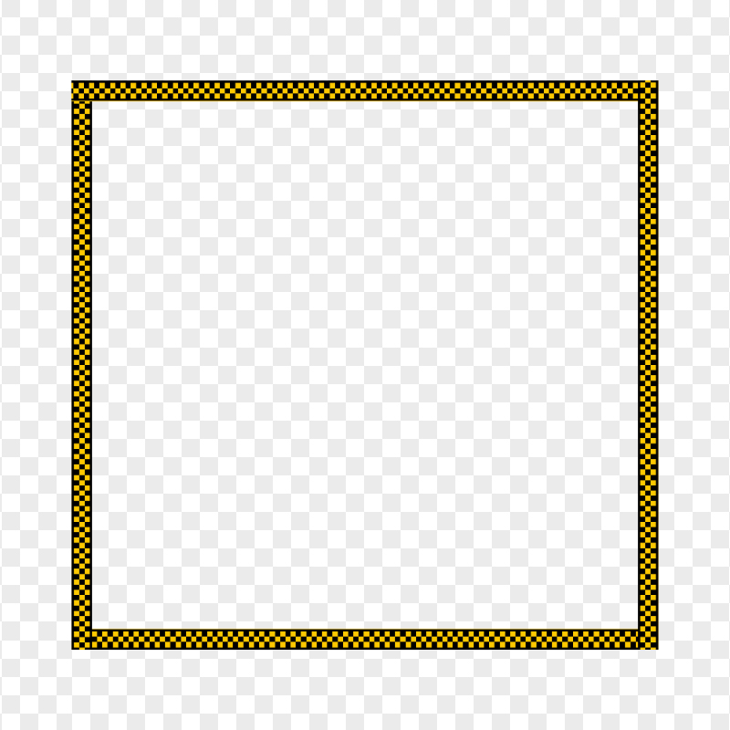 HD Taxi Cab Pattern Checker Square Frame PNG