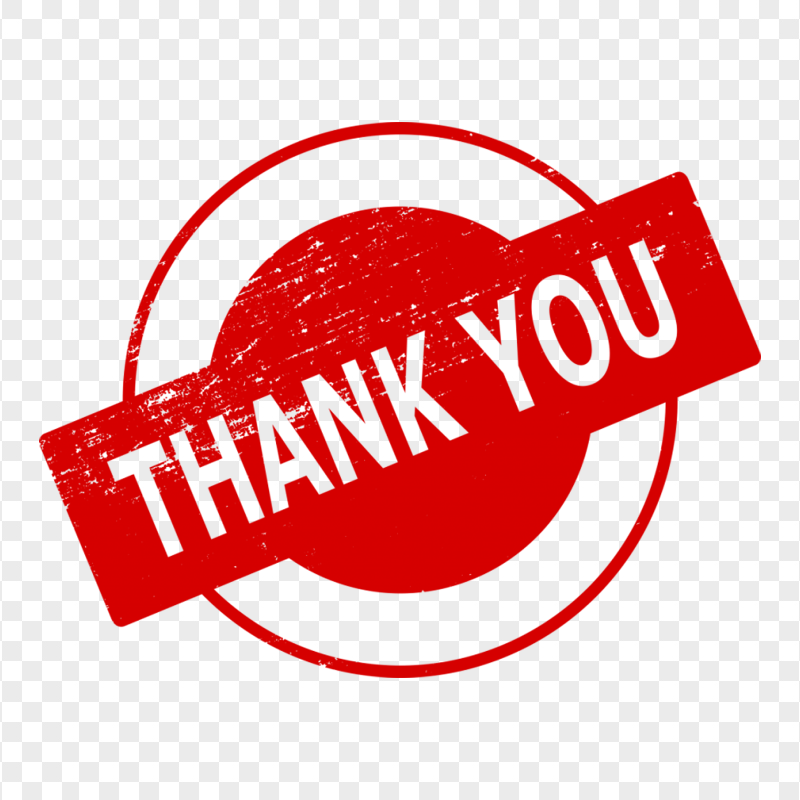 HD Thank You Stamp PNG