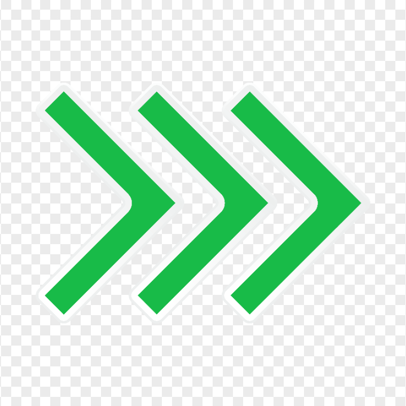 HD Three Green Arrows Pointing Right PNG