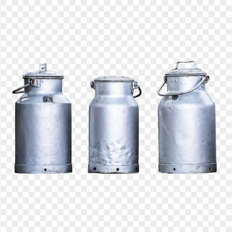 HD Three Milk Pots Cans Churns PNG