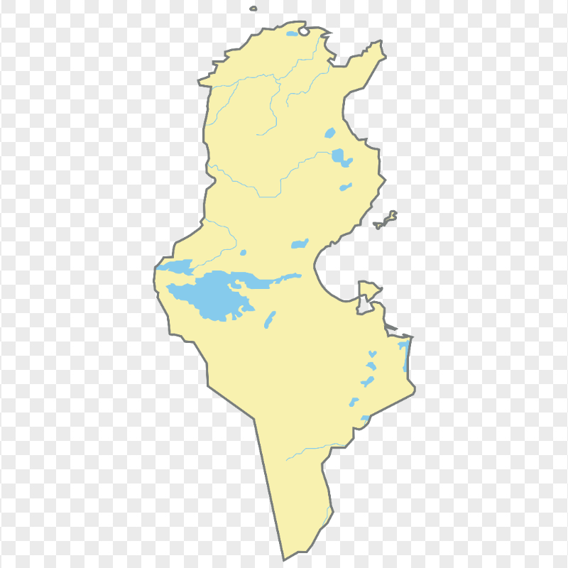 HD Tunisian Map Transparent Background