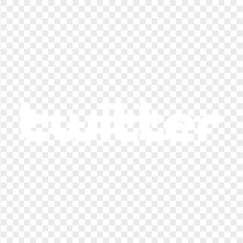 HD Twitter White Text Logo PNG