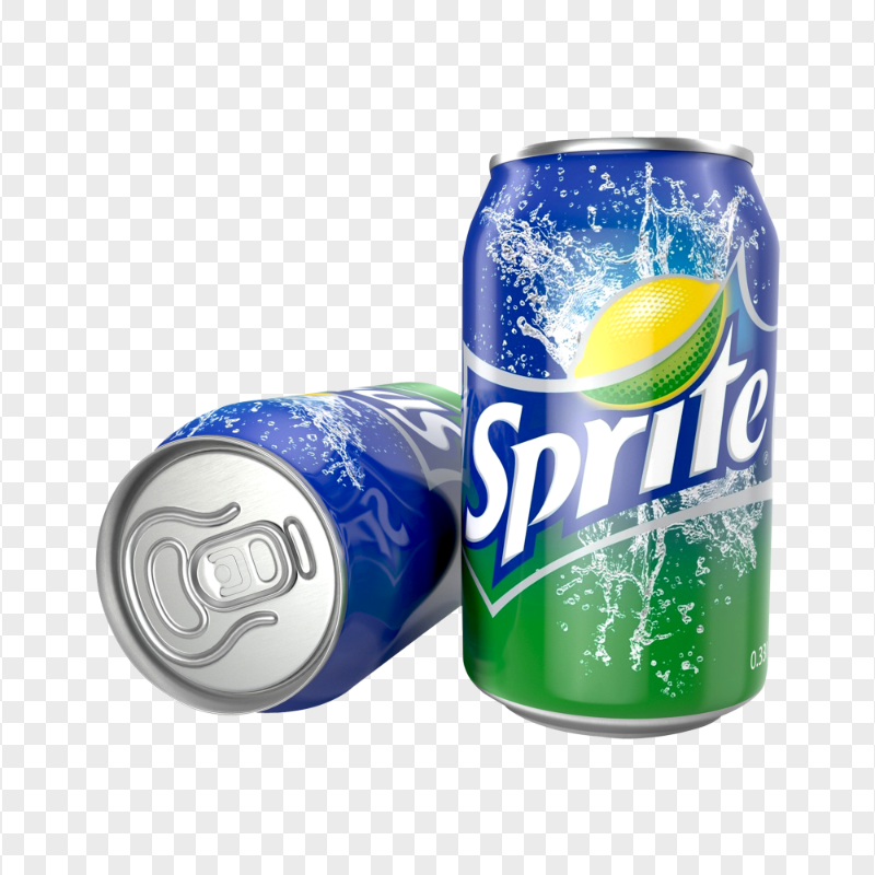 HD Two Sprite Soda Cans PNG