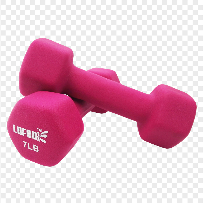 HD Two Training Pink Dumbbells Women Fitness PNG