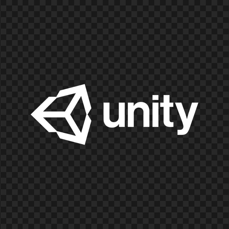 HD Unity White Logo PNG