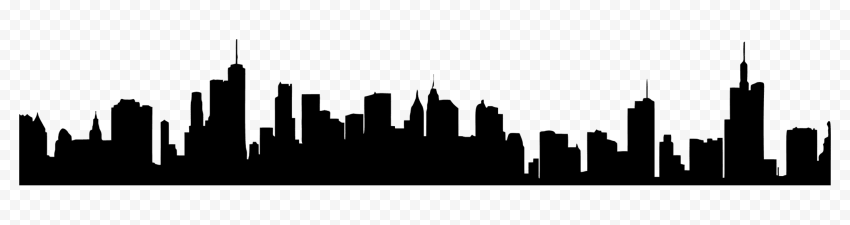 HD Urban Building Tower City Skyline Silhouette PNG