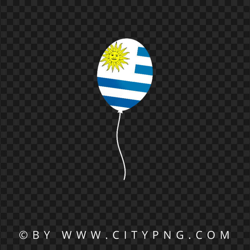 HD Uruguay Flag Balloon Transparent Background