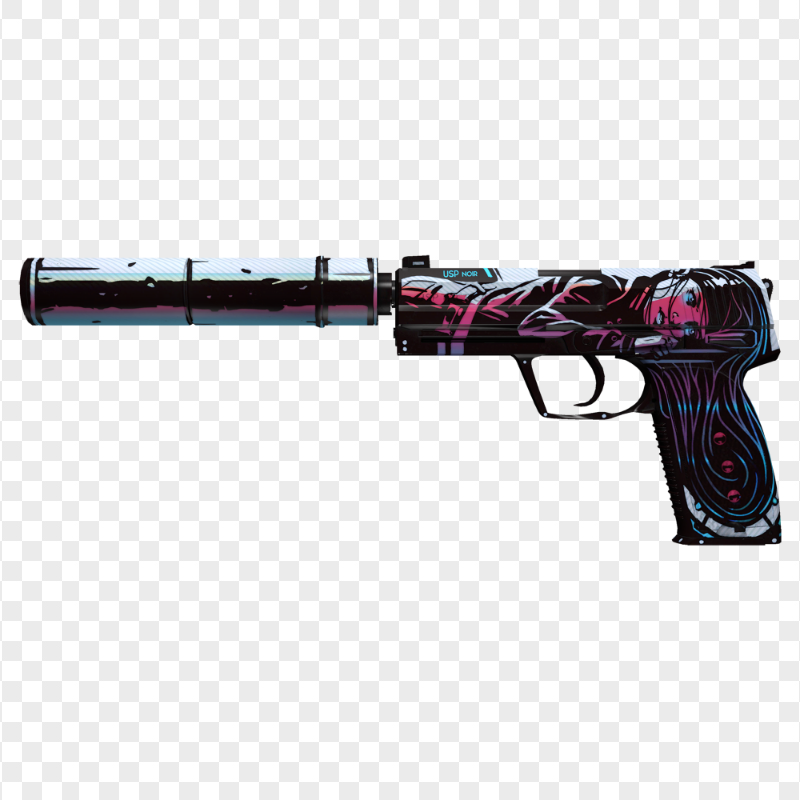 HD USP-S Free Fire Skin PNG