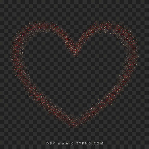 HD Valentine's Day Love Sparkling Heart PNG