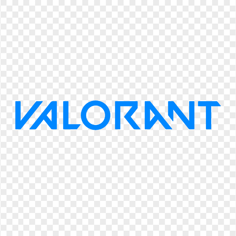 HD Valorant Blue Text Logo PNG