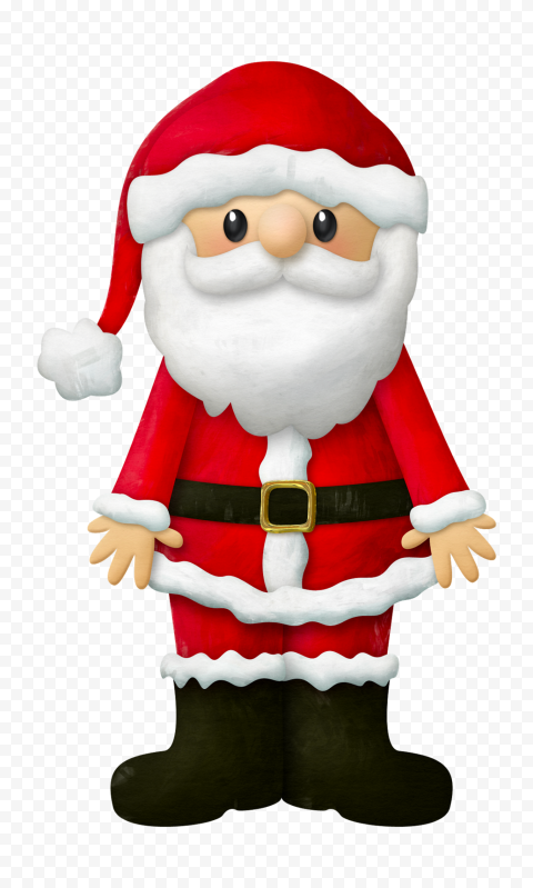 HD Vector Cartoon Christmas Cute Santa Claus PNG