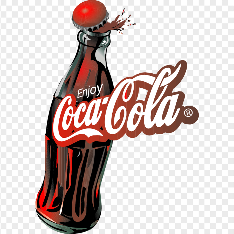 HD Vector Coca Cola Bottle With Logo PNG