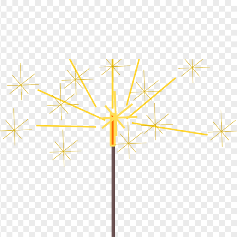 HD Vector Sparkler Candle Icon PNG