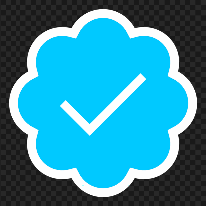 HD Verified Twitter Badge Tick Icon PNG