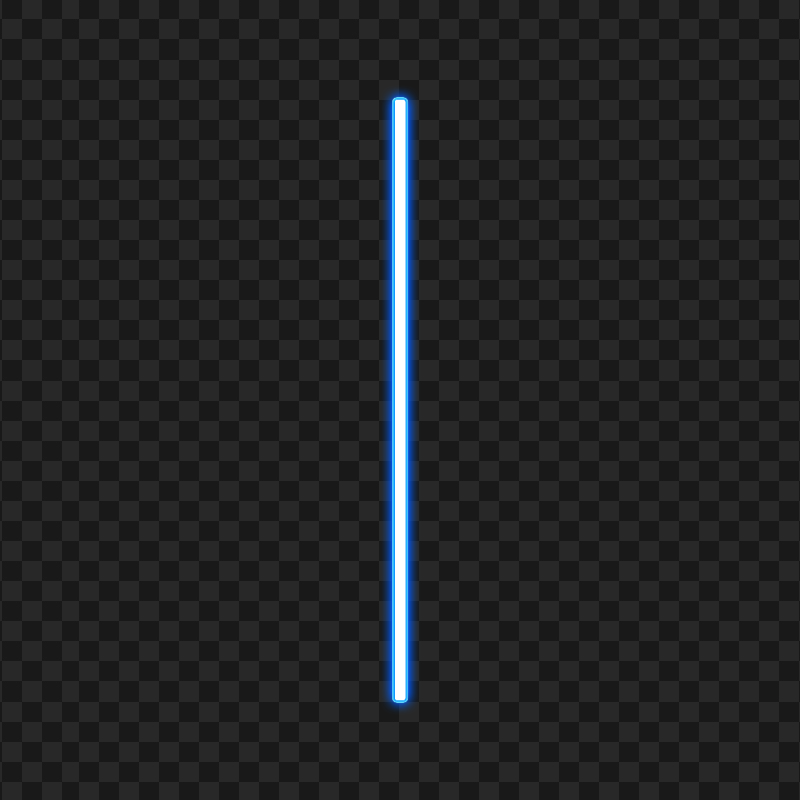 HD Vertical Blue Neon Glowing Line Effect PNG