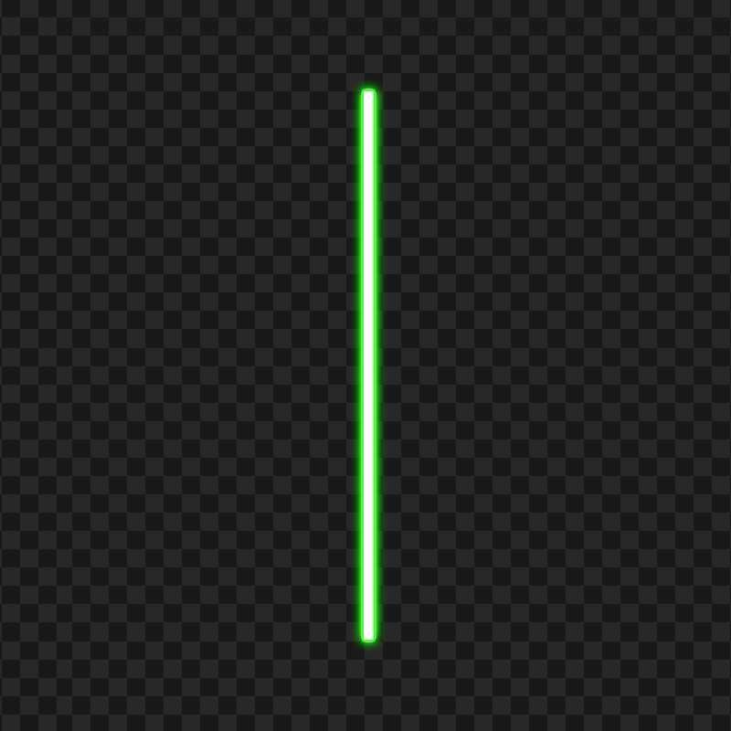 HD Vertical Green Neon Glowing Line PNG