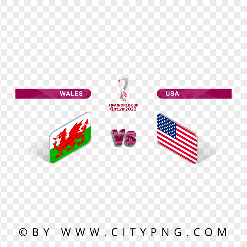 HD Wales Vs USA Fifa World Cup 2022 PNG