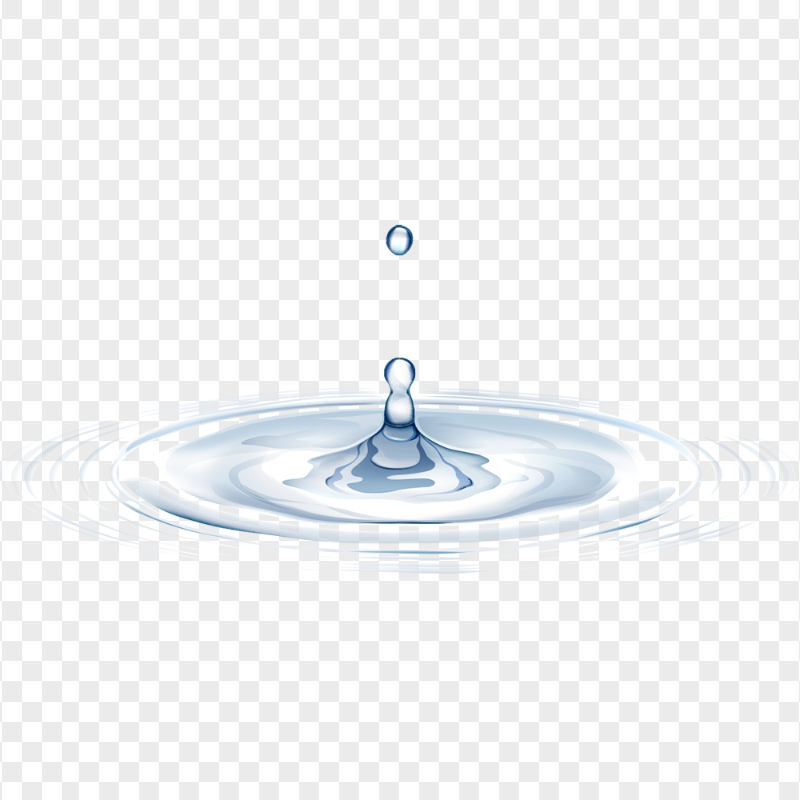 HD Water Drop Puddle Ripple Effect PNG
