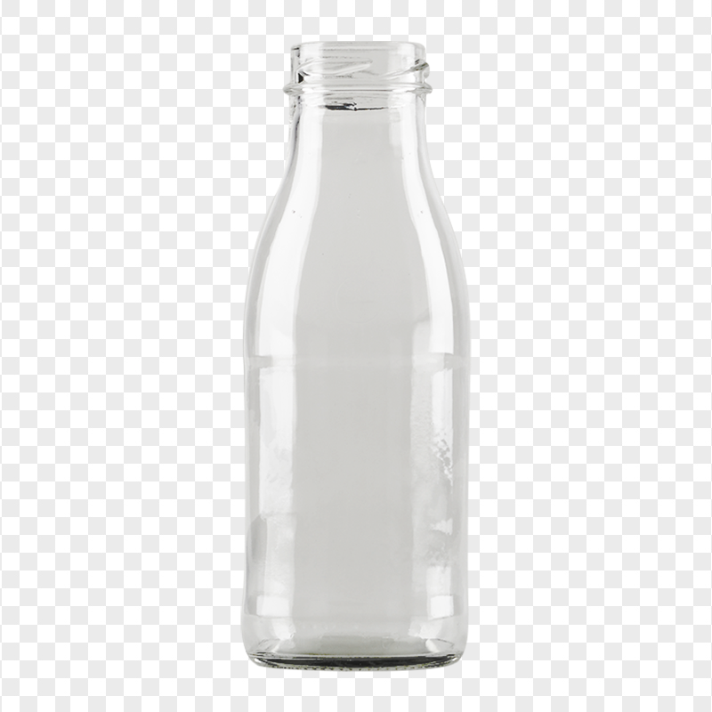 HD Water Milk Liquid Glass Bottle PNG
