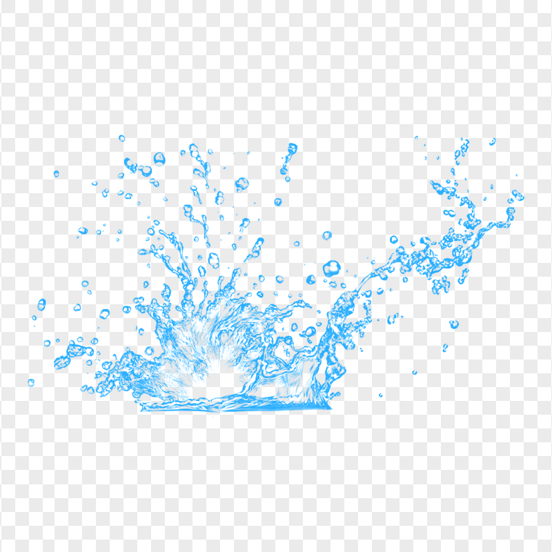 HD Water Splash Brush Effect PNG