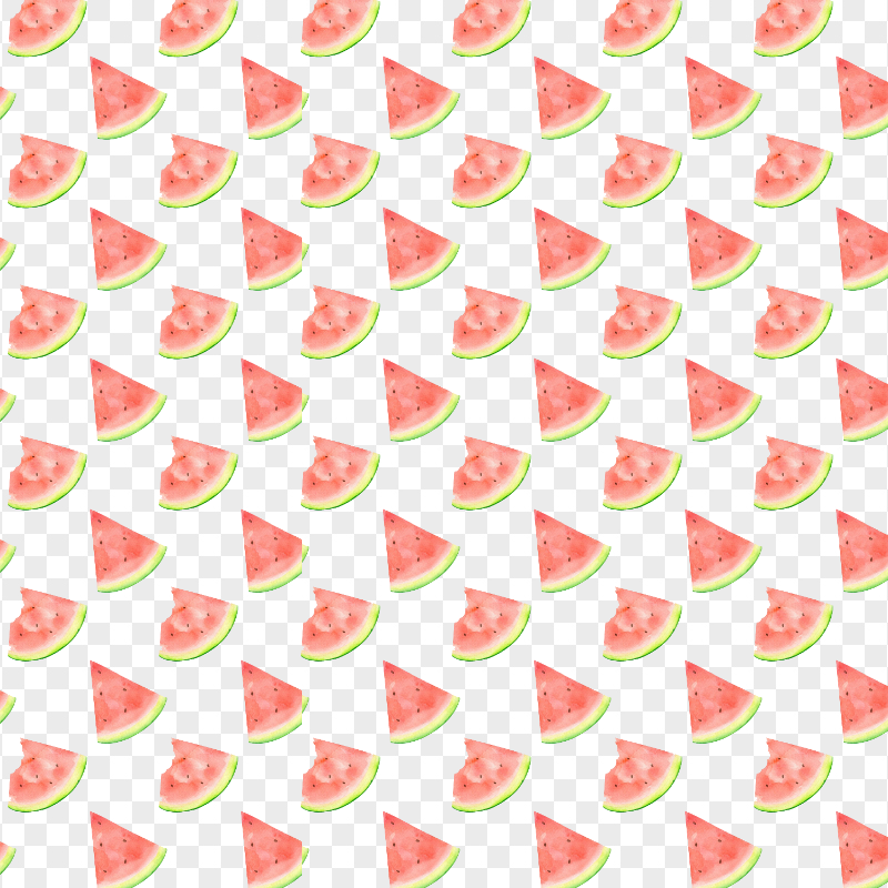 HD Watercolor Watermelon Pattern Background PNG