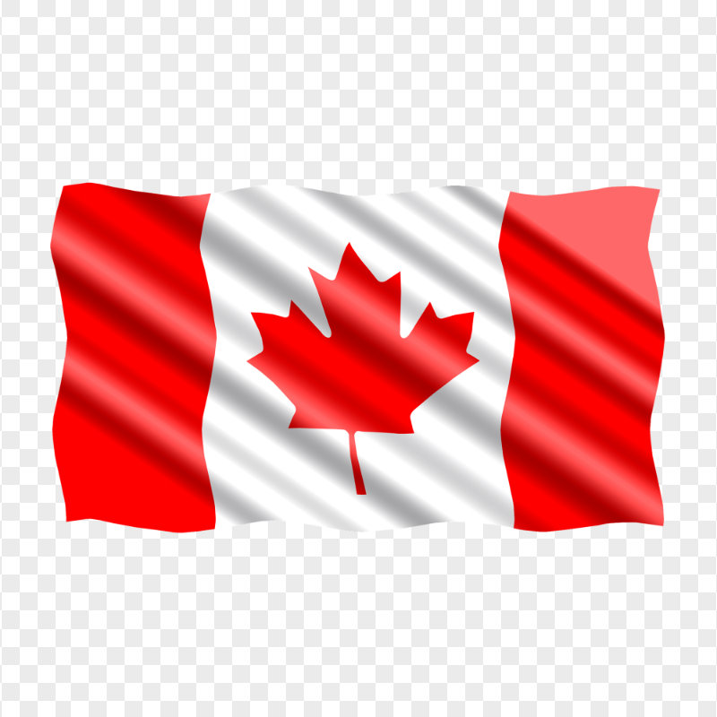 HD Waving Illustration Canadian Flag PNG