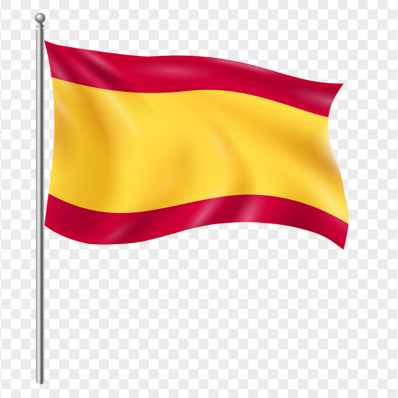 HD Waving Spain Flag Without Coat Of Arms PNG