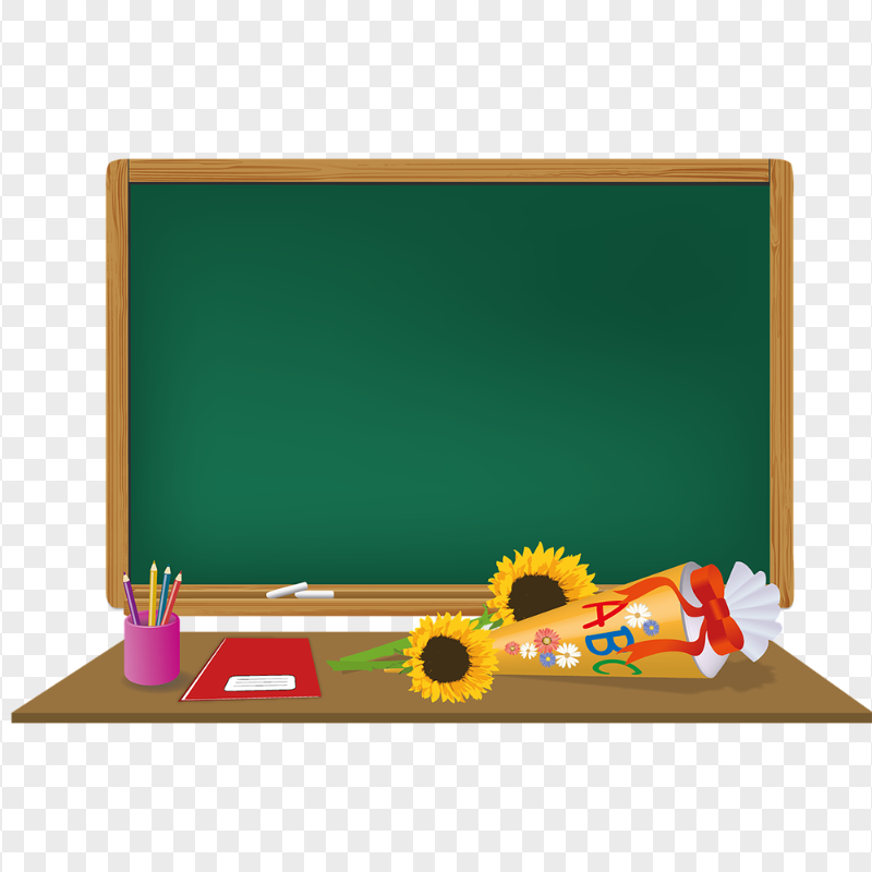HD Welcome Back To School Cartoon Blackboard PNG