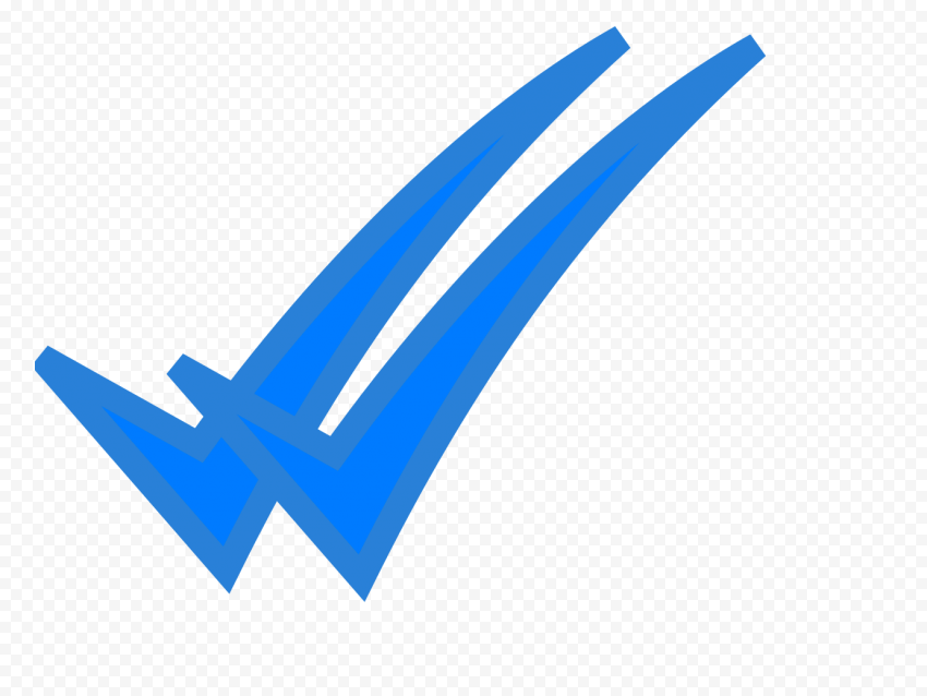 HD WhatsApp Blue Double Tick Check Mark Icon PNG