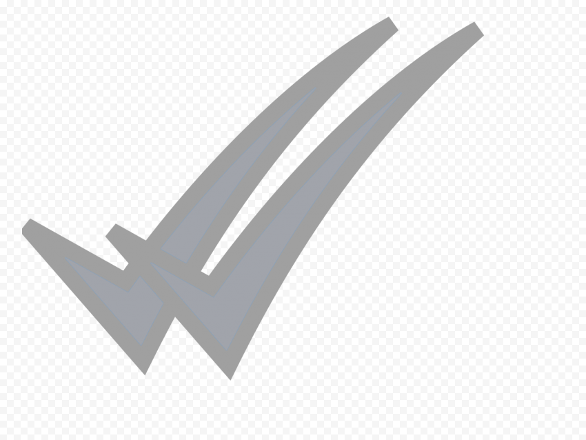 HD WhatsApp Grey Double Tick Check Mark Icon PNG