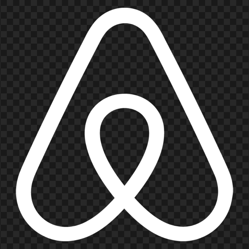 HD White Airbnb Symbol Logo Sign Icon PNG Image